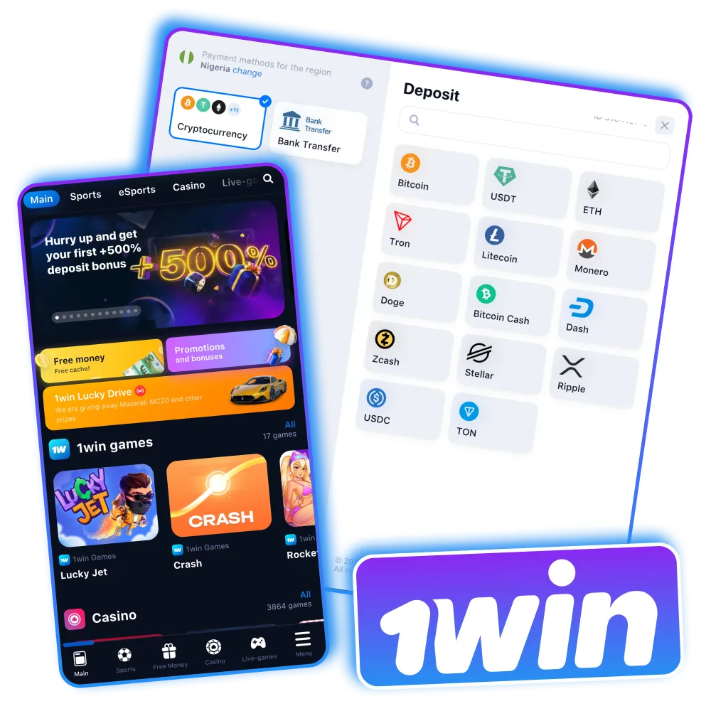 Fund your 1Win account effortlessly with multiple deposit options.