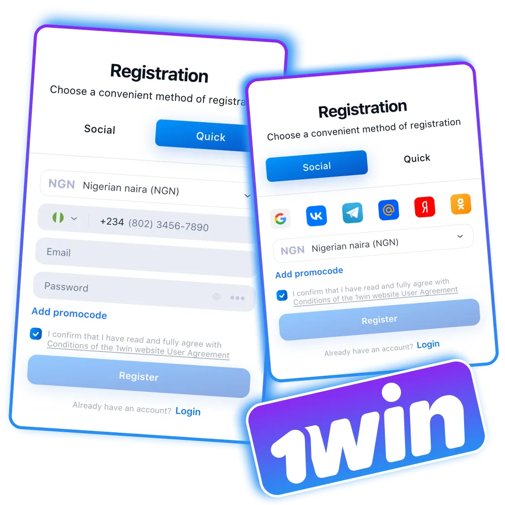 Register at 1Win hassle-free and start playing with a boosted balance instantly.