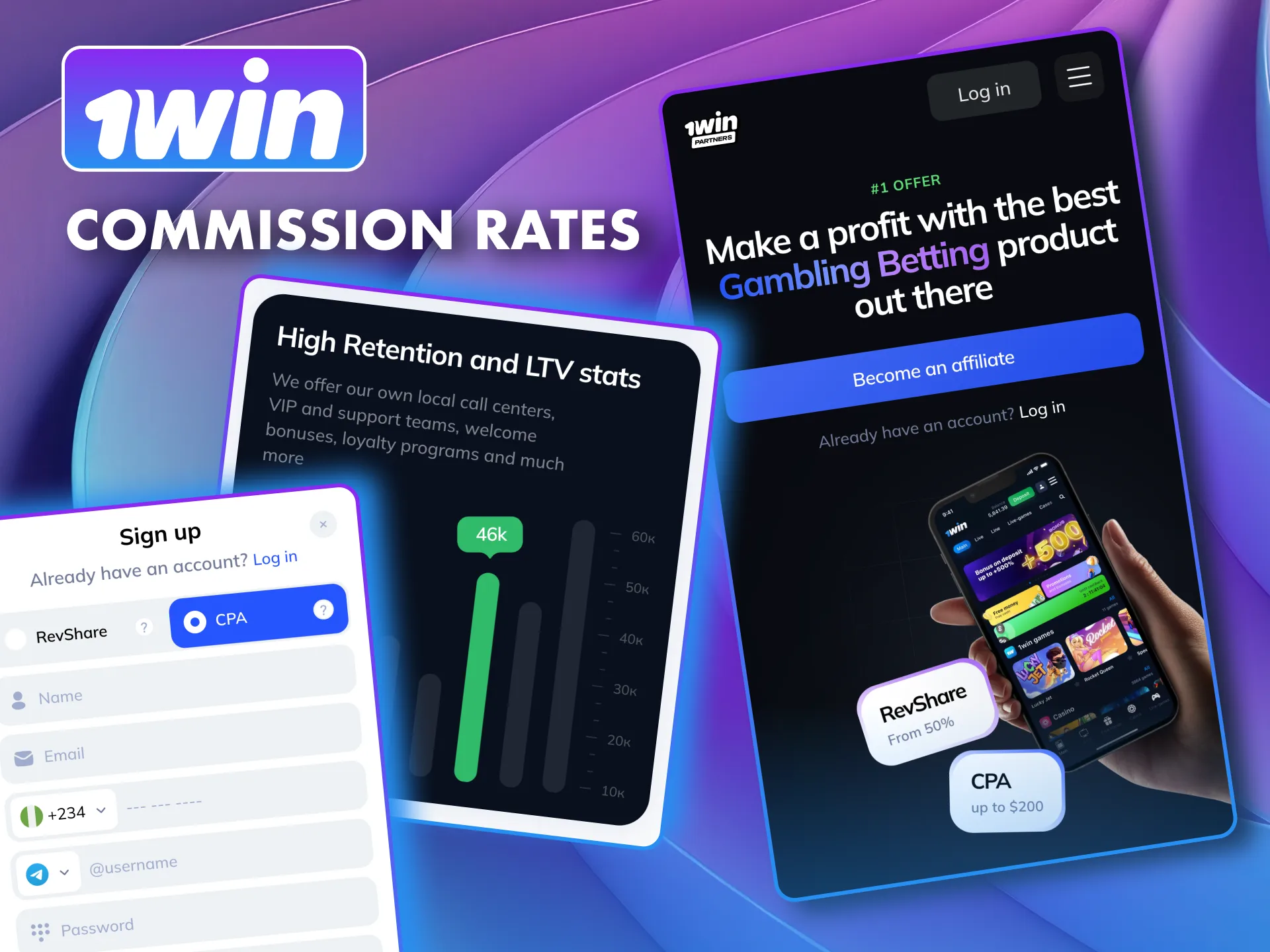 Flexible commission models and real rewards available at 1win.