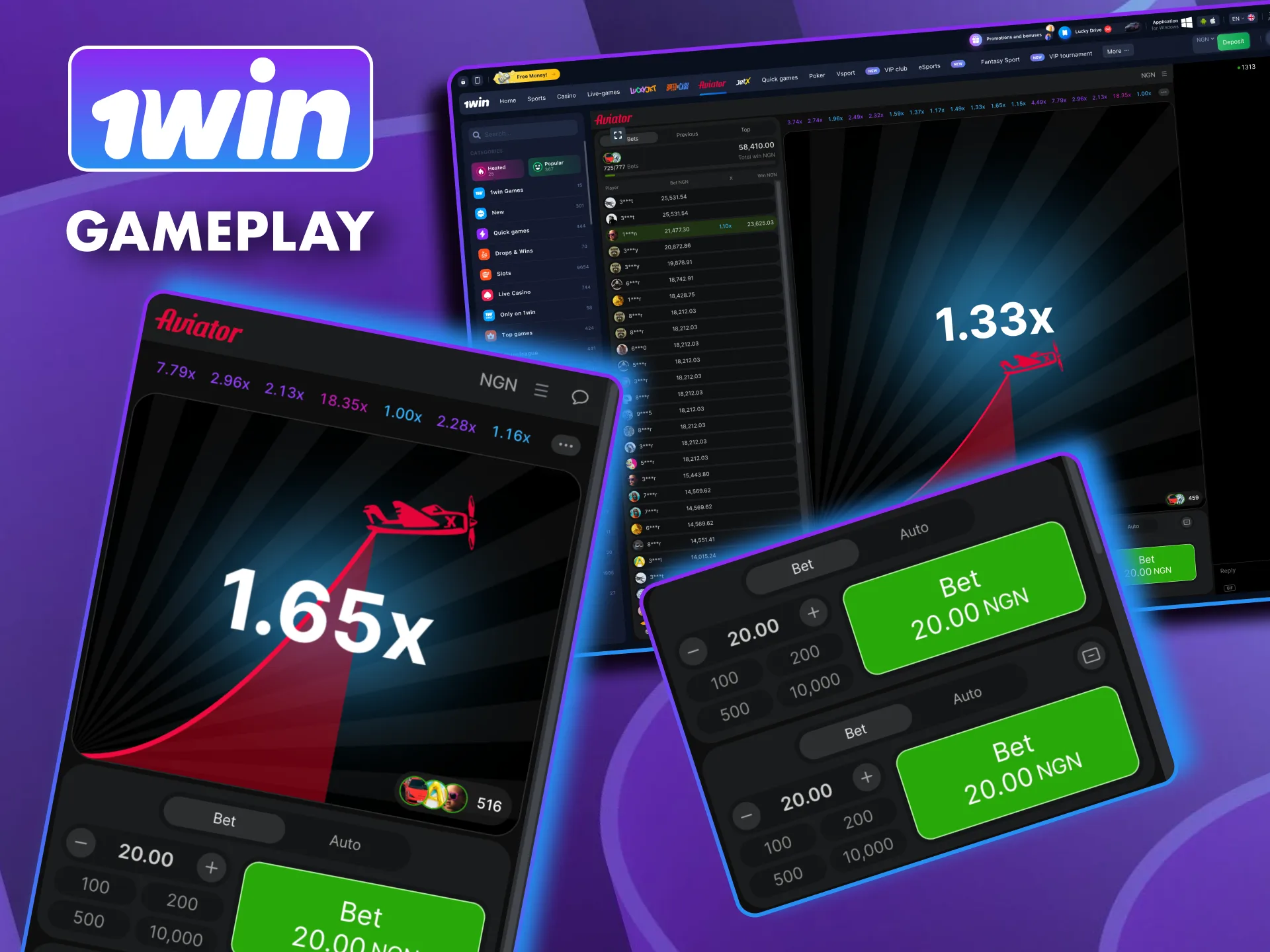 1win brings thrilling crash gameplay with clean layout and quick rounds.
