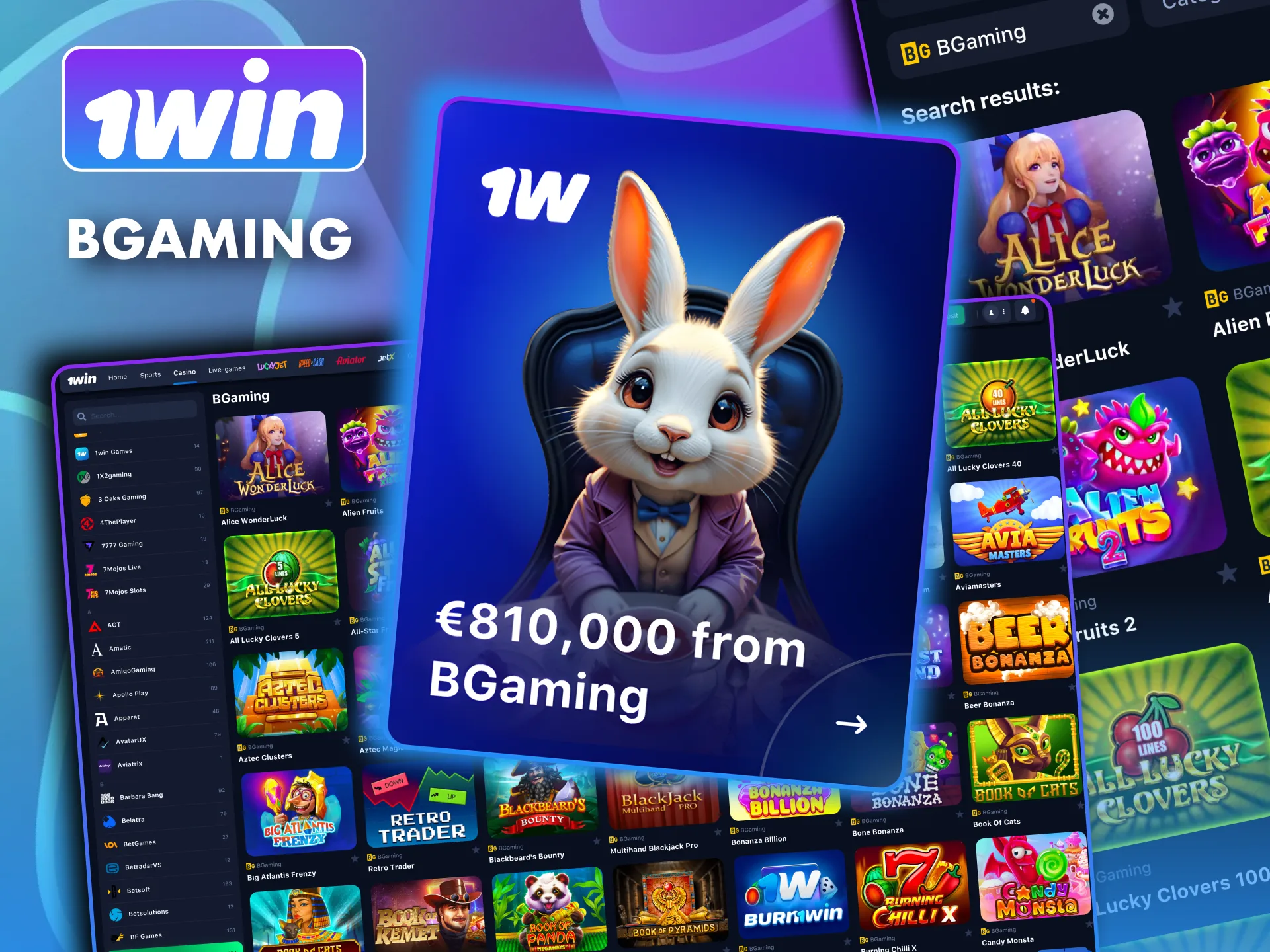 1win BGaming jackpot offers 13000+ random cash prizes.
