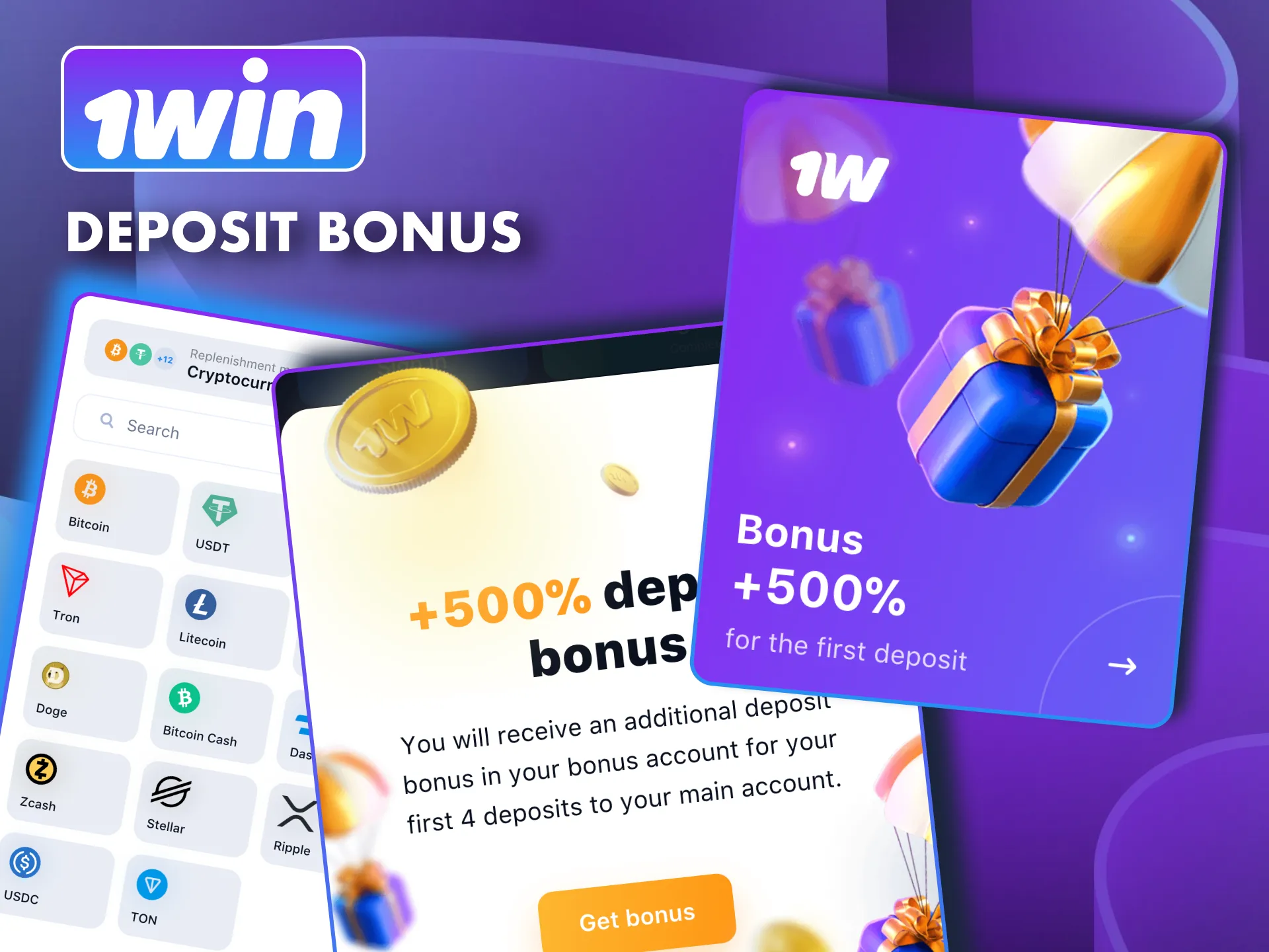 1win deposit bonus adds funds to your bonus account.