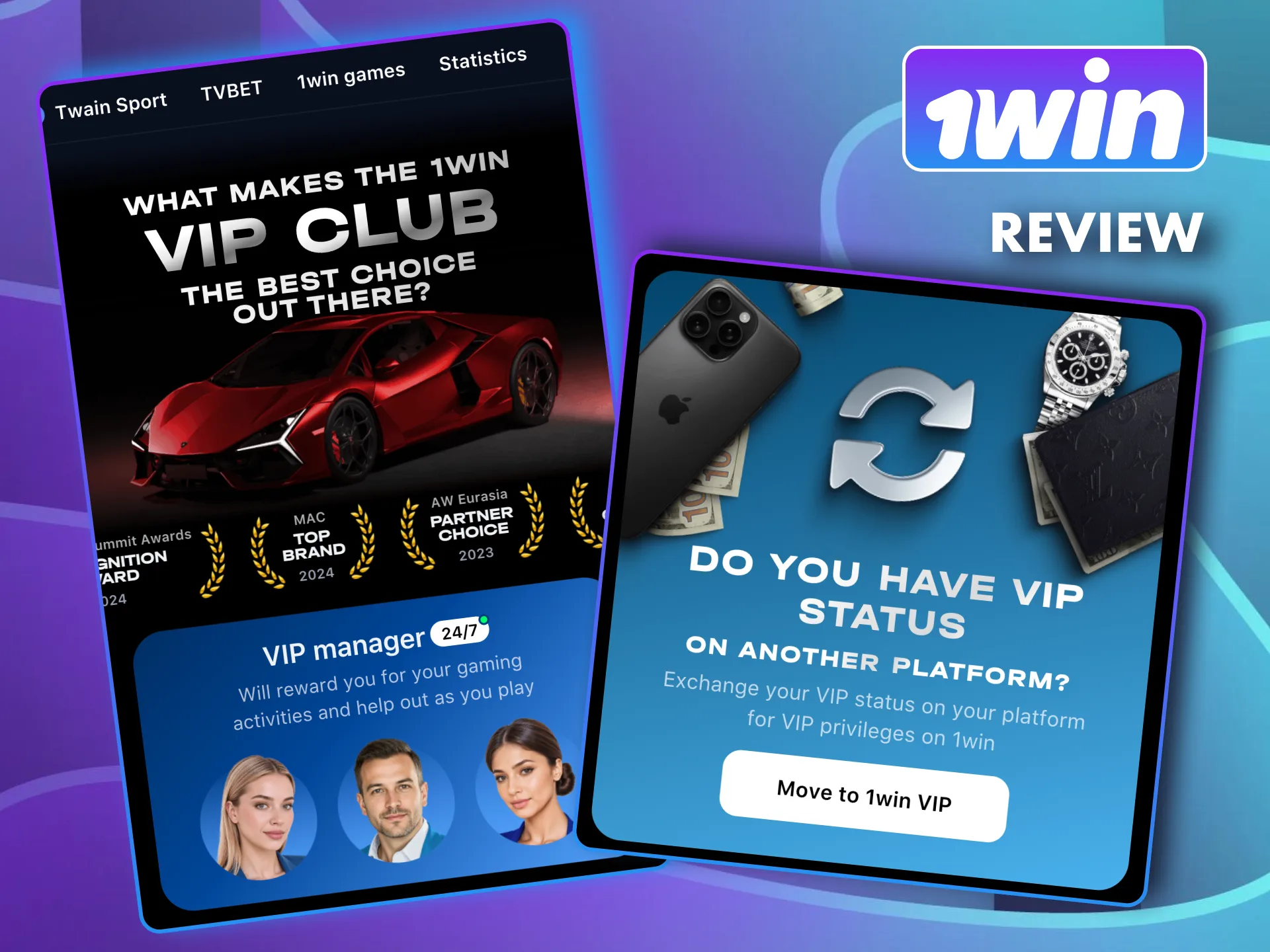 Earn 1win coins for bets and exchange them for real money anytime.