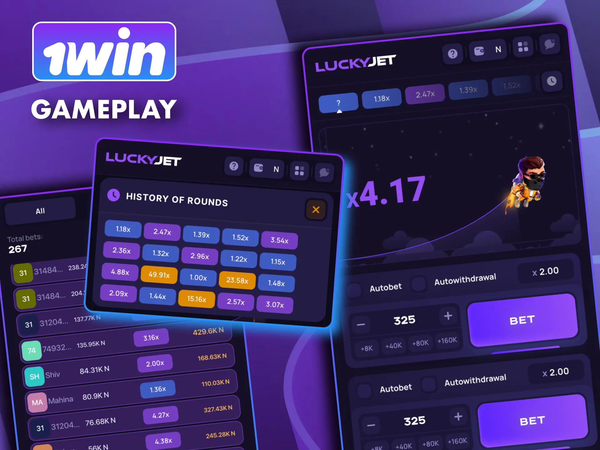 Try 1win Lucky Jet and ride the multiplier for high-risk rewards.