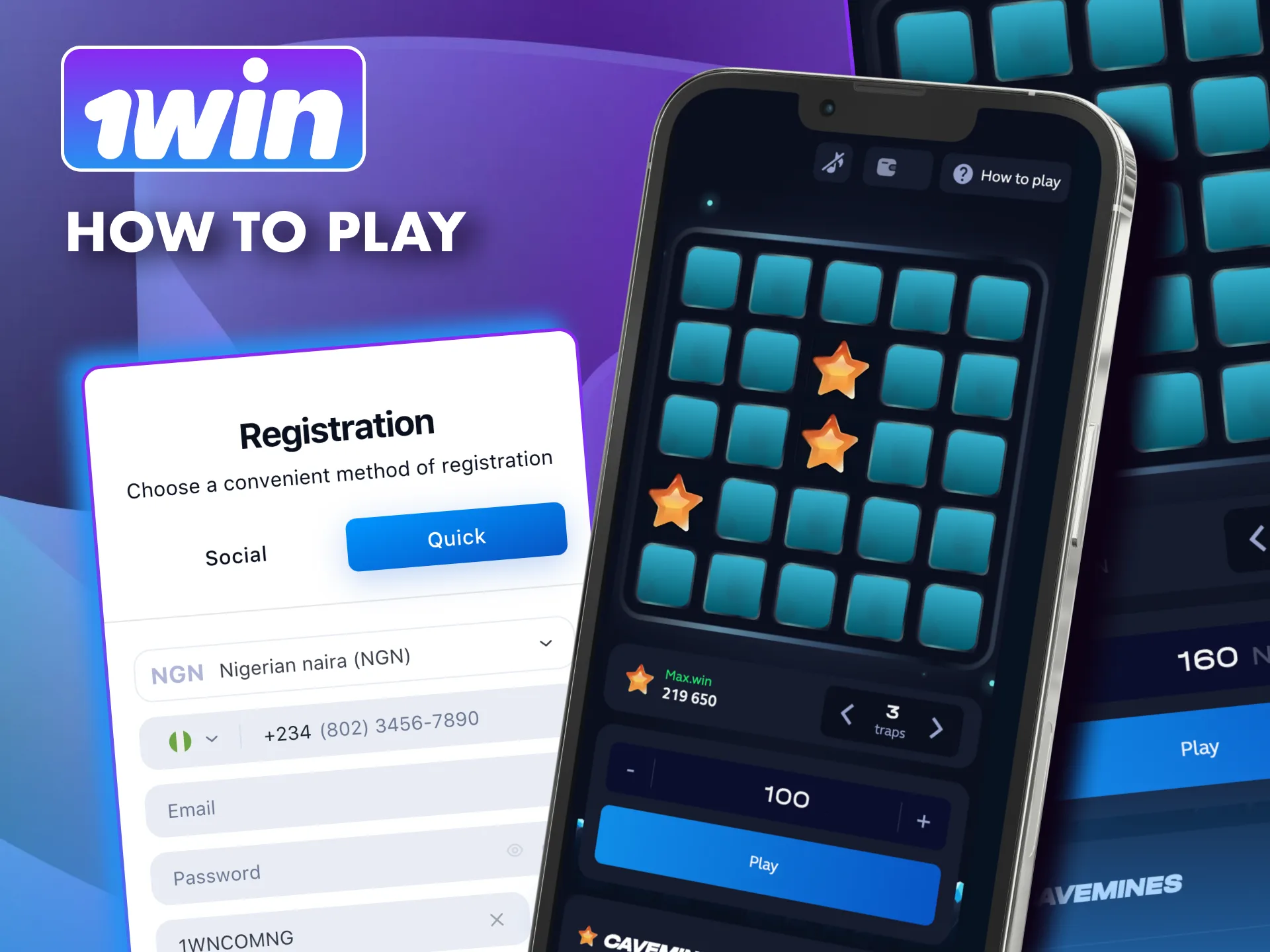 1win brings Mines to your phone with auto mode and seamless gameplay.
