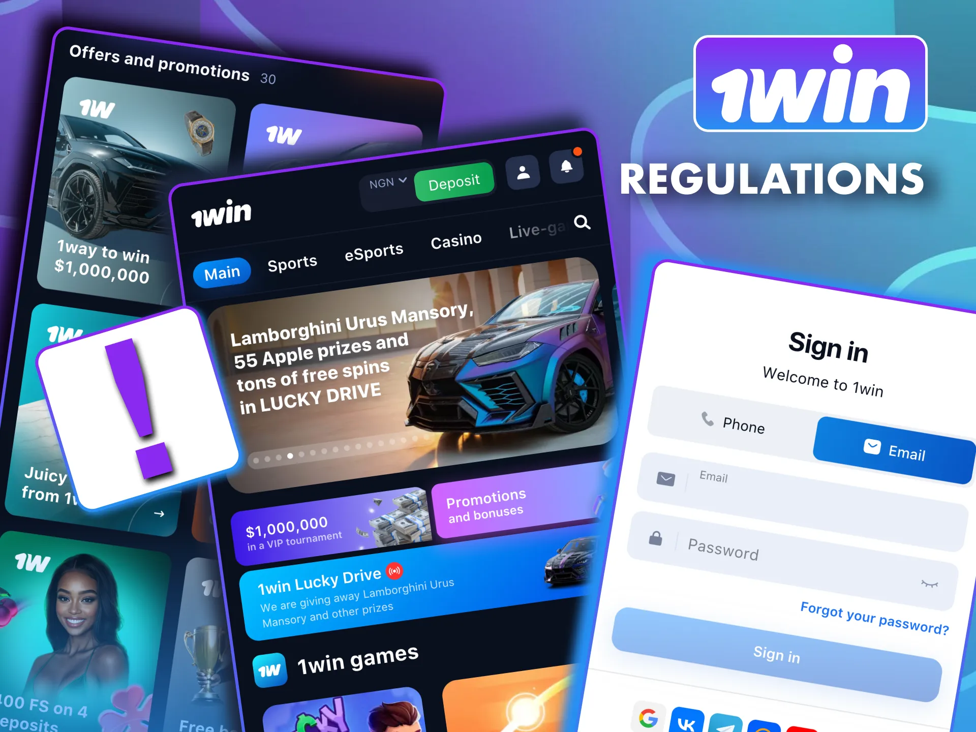 Use 1win promo code within 7 days of activation.