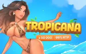 Tap coconuts in Tropicana for quick prizes and vibrant gameplay.