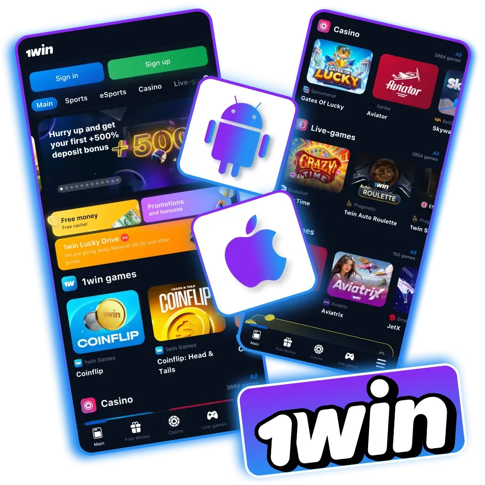 Download the 1Win app for Android and iOS to enjoy seamless betting and casino gaming.